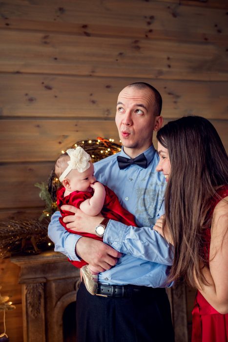 Familienporträt Weihnachtsfotos