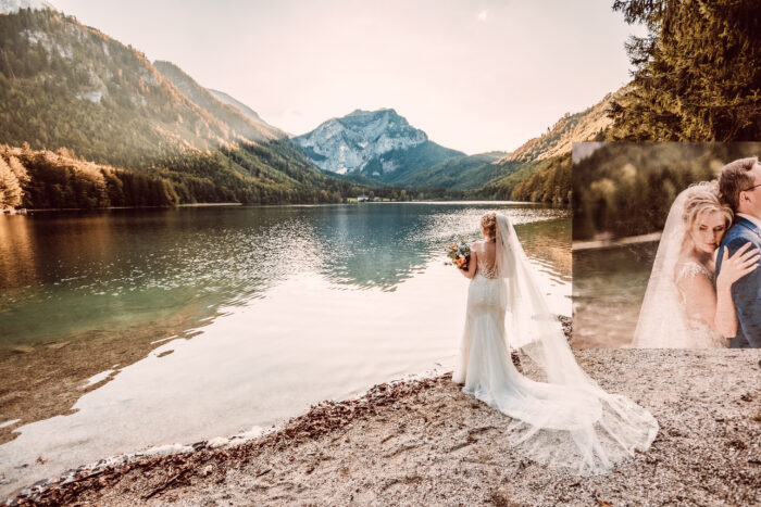 Свадебная фотосессия на озере. Верхняя Австрия. Фото 4