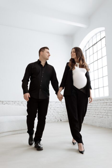 Фотосессия беременности в Линце, Австрия — естественный свет