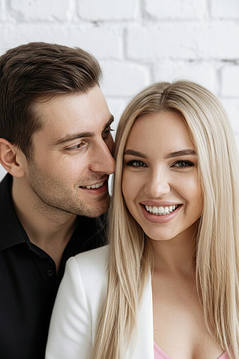 Stilvolles Valentinstag-Portrait